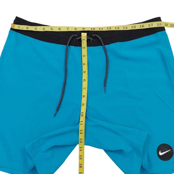 Nike Board Shorts Mens 36 Blue Lightweight Swim Surf Summer Travel Beach Outdoor - Picture 11 of 12